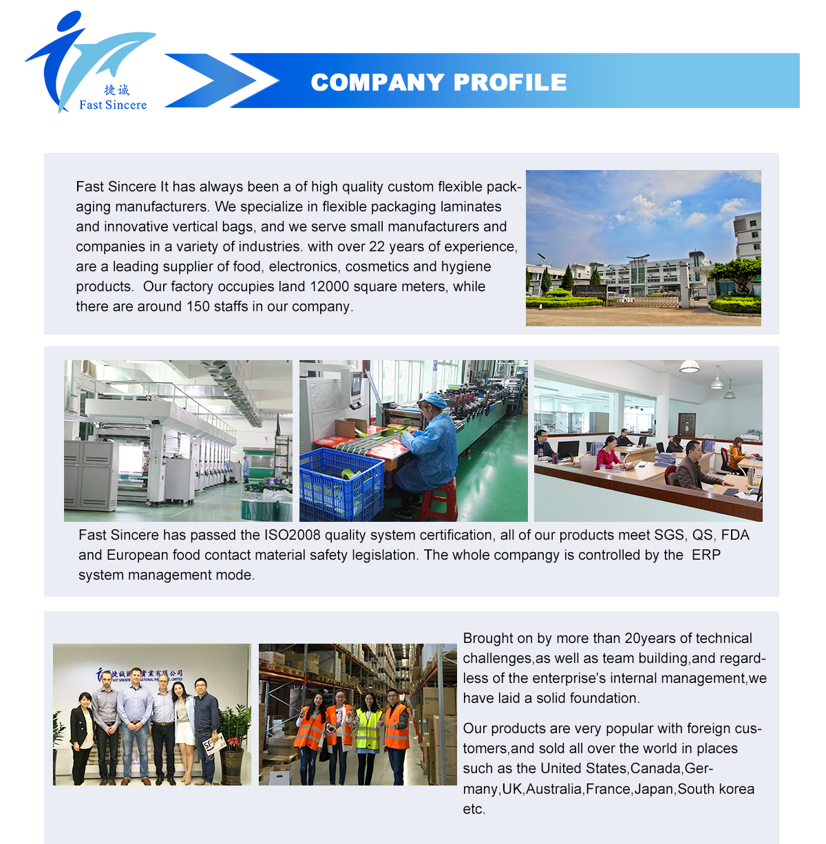 Fast Sincere Company Profile