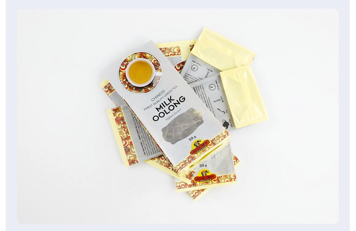 Green Tea Square Bottom Cello Bags