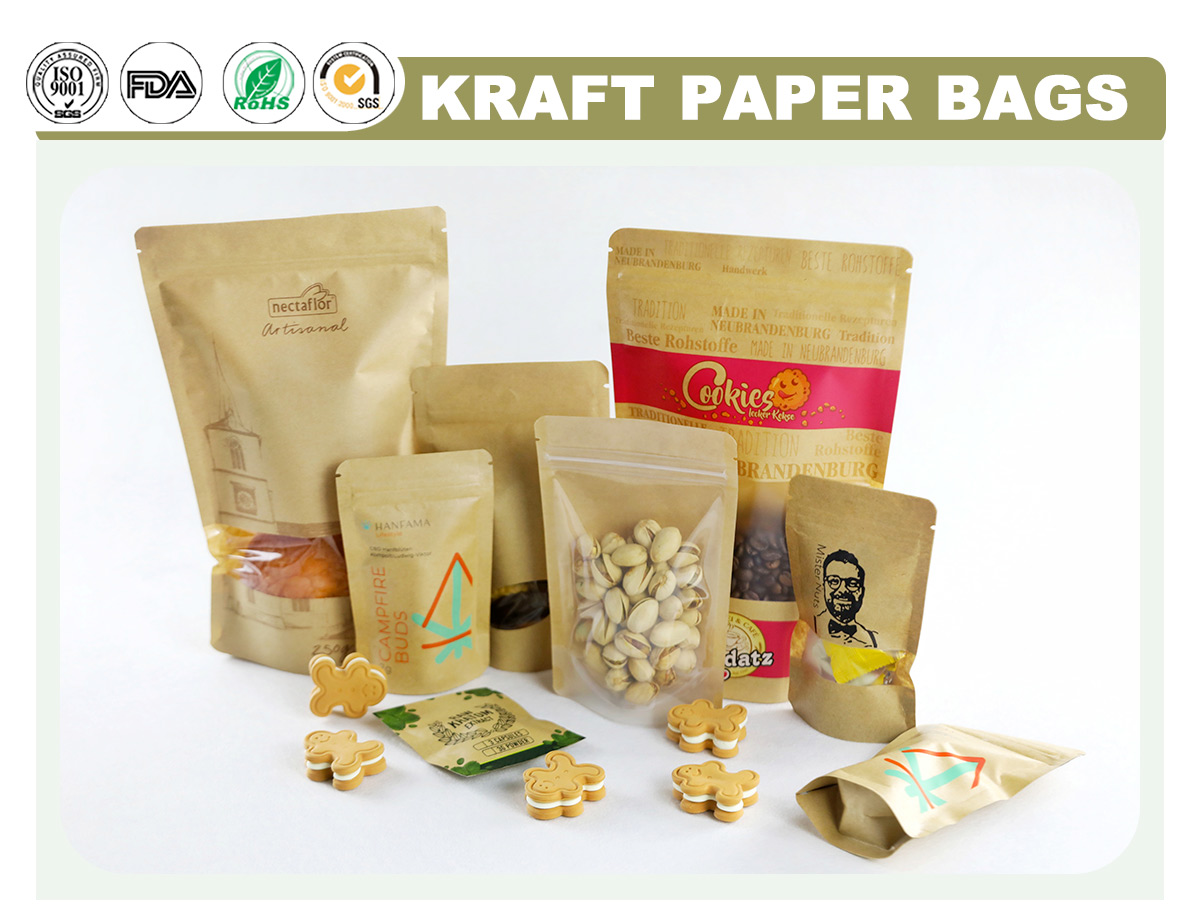 Brown Paper Ziplock Bags