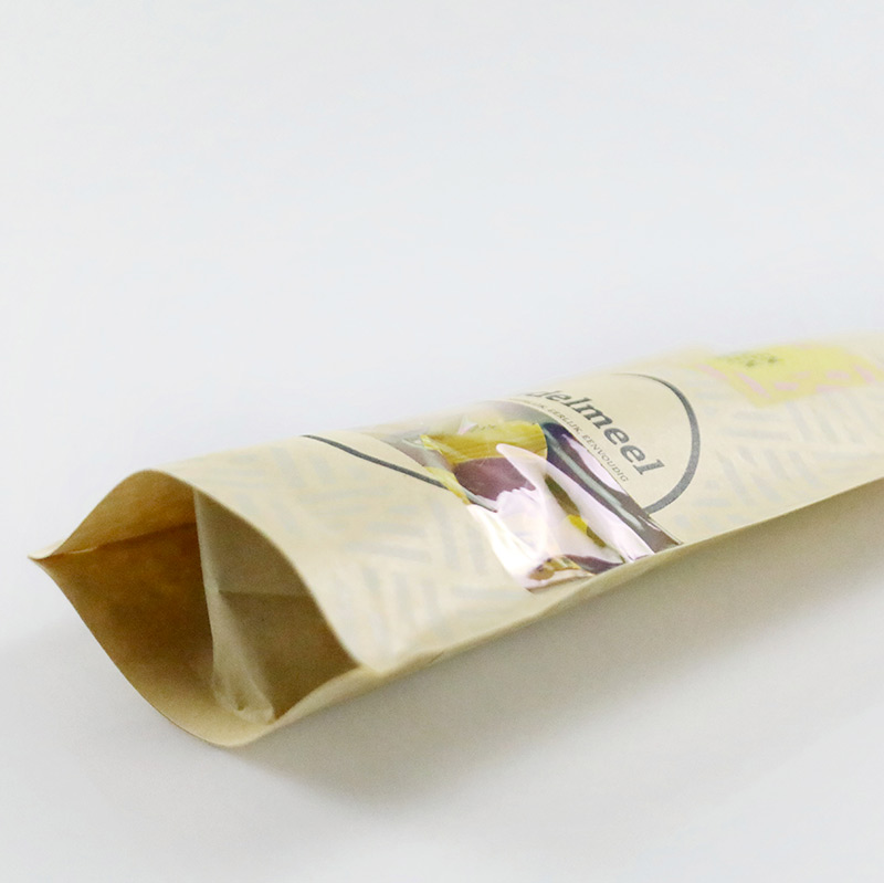 Reusable Brown Paper Ziplock Bags Food Grade Fast Sincere