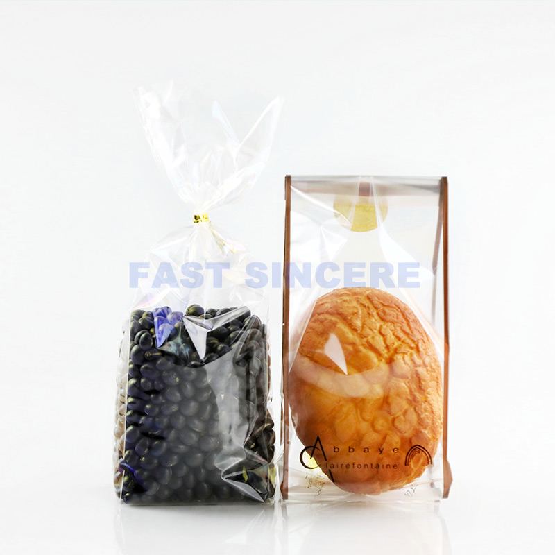 Food Grade Opp Gusseted Cello Bags Custom Wholesale Fast Sincere