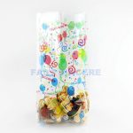 Christmas Party Bopp Square Block Bottom Cellophane Bag