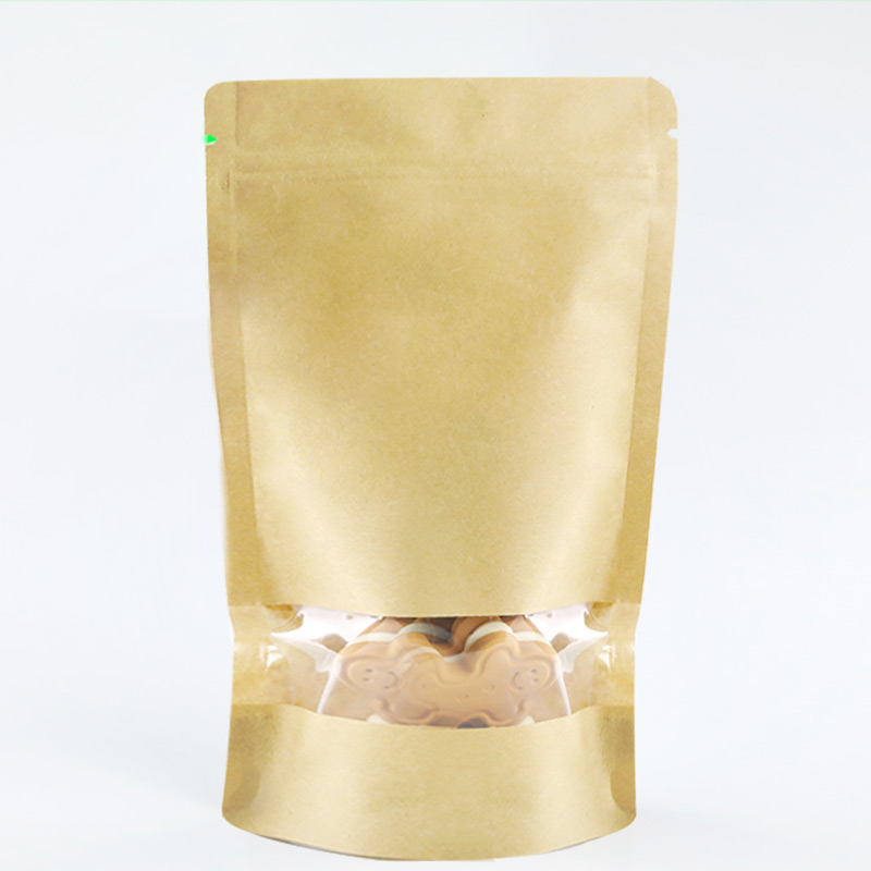 Kraft Resealable Bags With Window Wholesale Fast Sincere