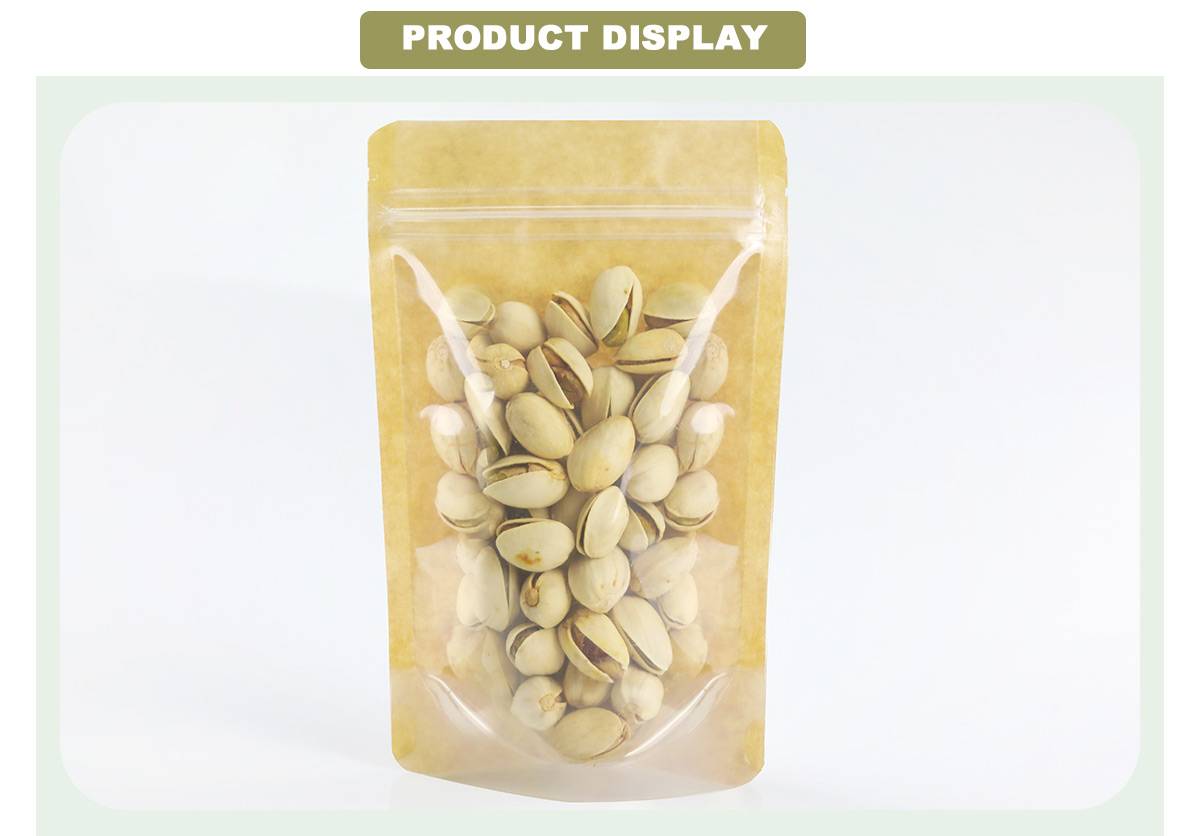 Kraft Stand Up Pouches With Window