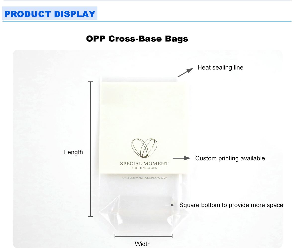 Opp Cross Bottom Bags