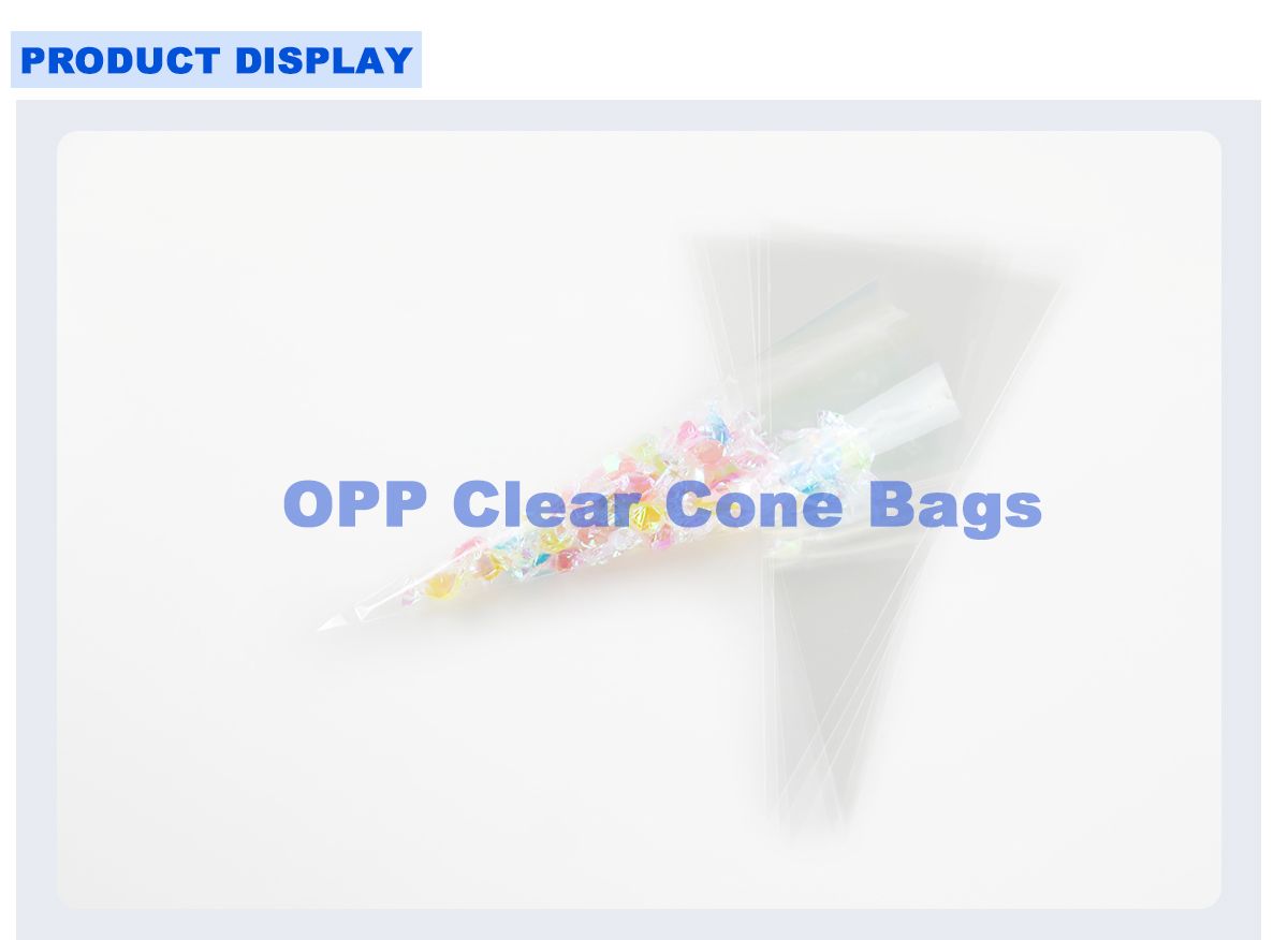Clear Cellophane Cone Bags