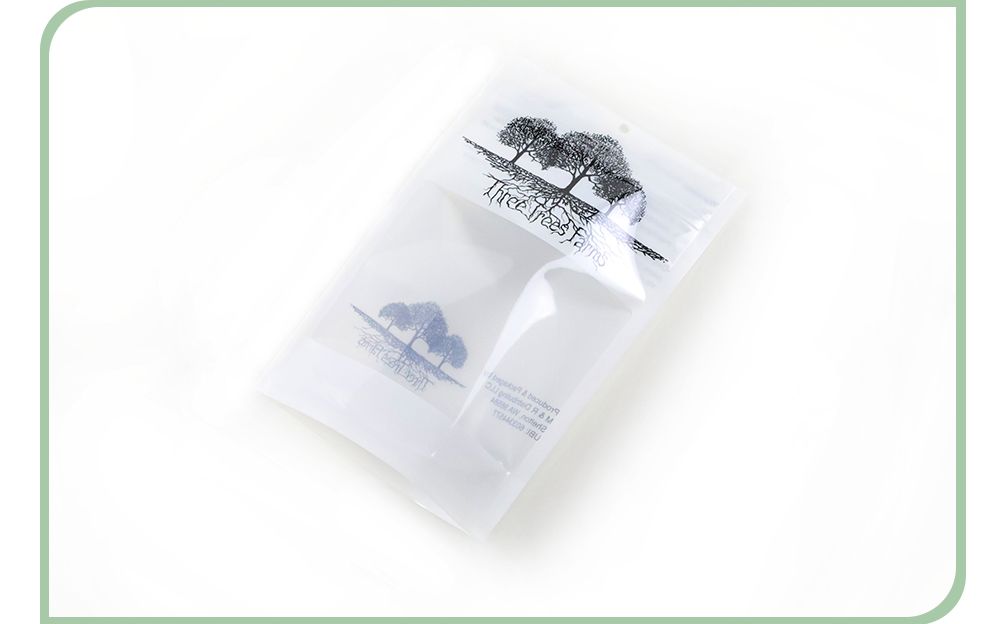 Custom Printed Translucent Stand Up Resealable Pouch