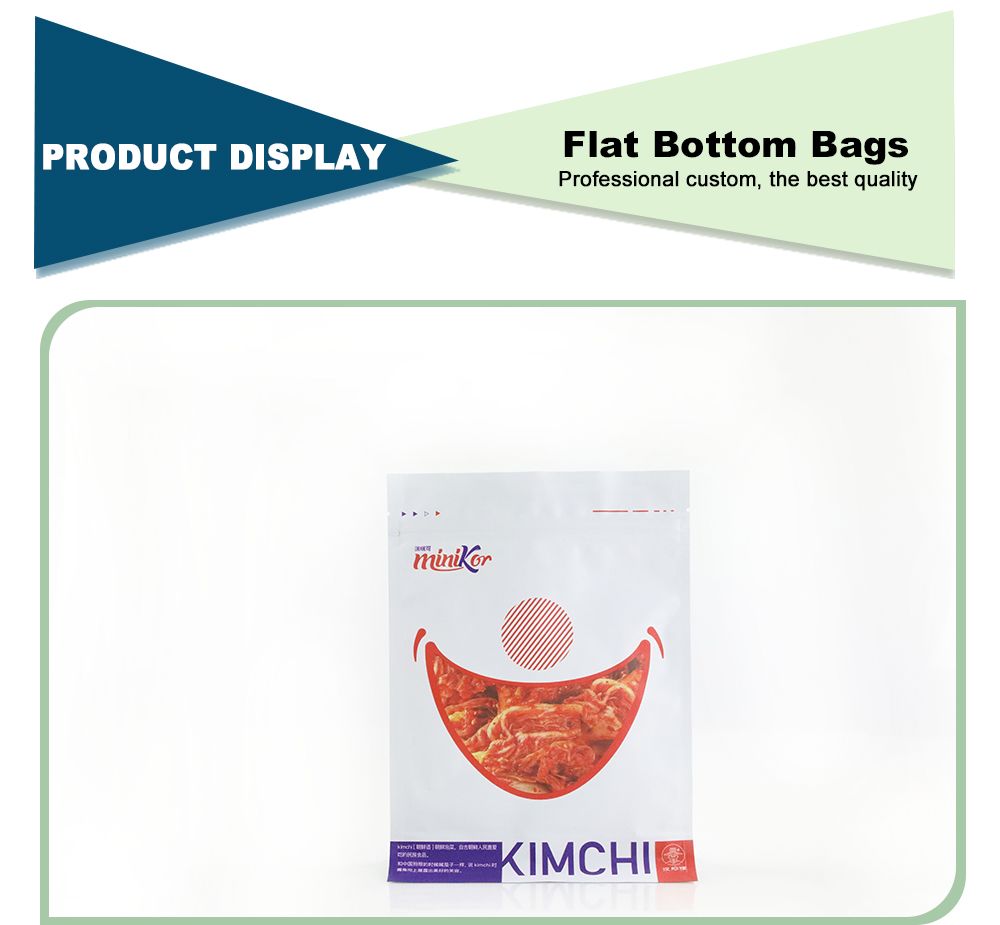 Food Grade Gravure Printing Flat Bottom Plastic Bags