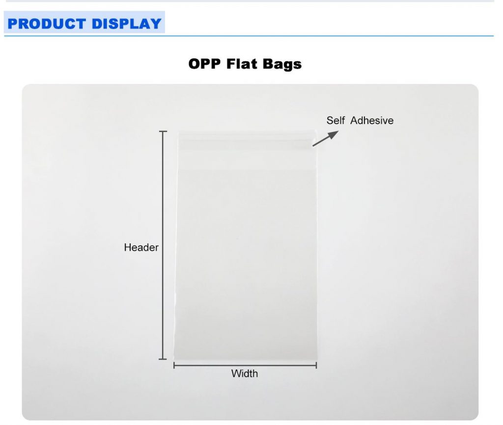 Food Grade Opp Self Adhesive Clear Plastic Bag | Fast Sincere