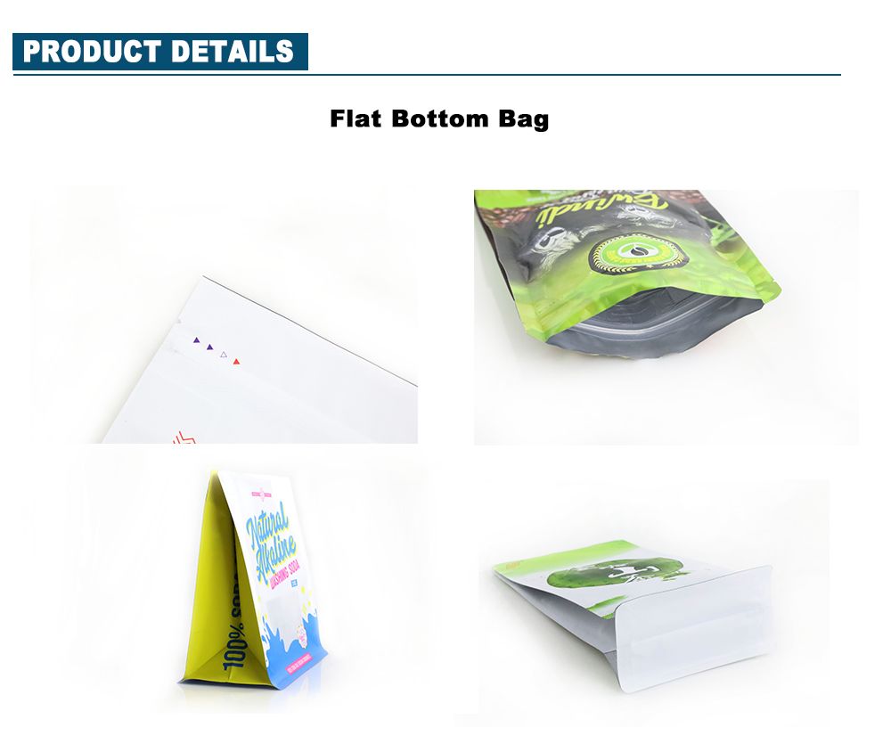 Custom Wholesale Flat Bottom Pouch With Zipper Minutiae