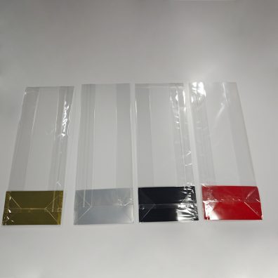 Block Bottom Bag With OPP Card Insert