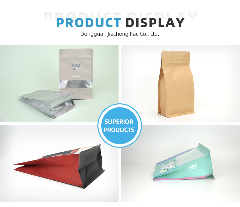 Box bottom bags display