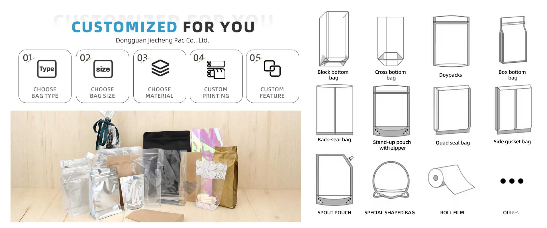 kraft stand up pouches