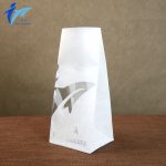 Custom Funny Shape Window Self-Standing Food Grade Flat Bottom Toast Bag