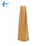 Custom Kraft Style Printing Heat Sealed Flat Base Block Bottom Pouches