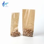Recyclable OPP Cross Bottom Bag with back side laminated kraft paper