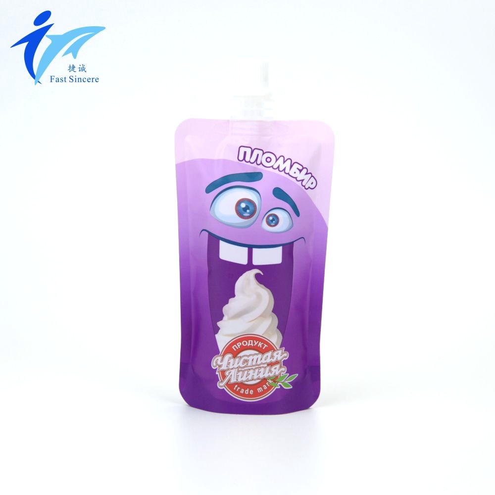Custom Food Grade Spout Pouch with Gusset Bottom