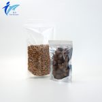 Clear Stand Up Bag with Zip Lock Closure for Nuts Cookies Chocolate Candy
