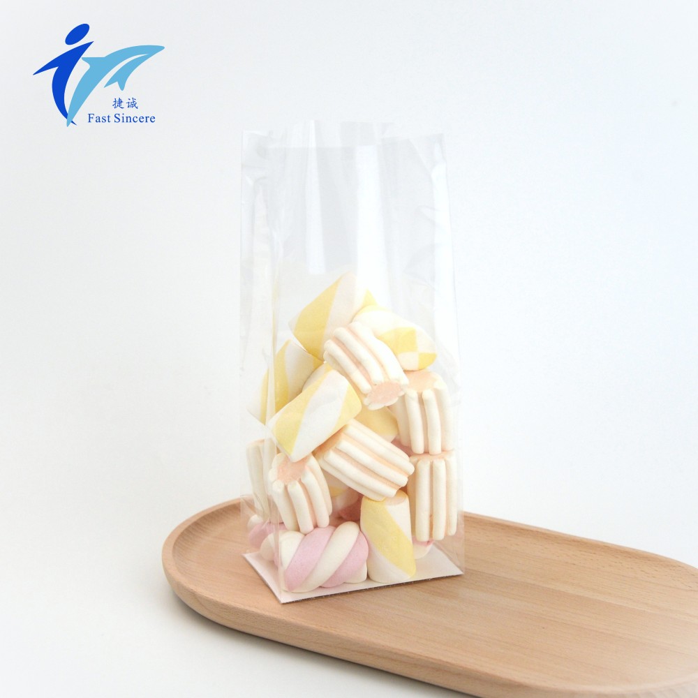 PPWR Compliant with EU regulation Clear Block Bottom Bag for Food Storage